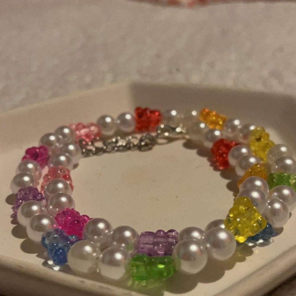 preppy gummy bear necklace